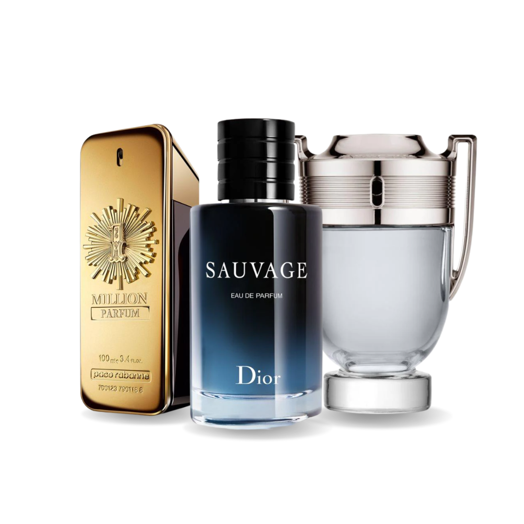 Combo di 3 Profumi  – 1 Million Parfum Paco Rabanne, Sauvage Dior e Invictus Paco Rabanne