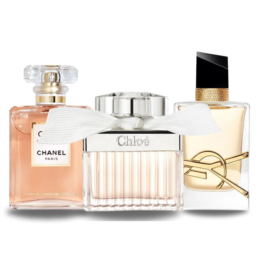 Combo di 3 Profumi - Coco Mademoiselle Chanel, Libre Yves Saint Laurent e Chloé Signature